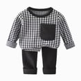 thumbnail image 1 of CAUYDY Child Boys Pjs Baby Clothes 24M 2T 3T 4T 5T Fall Winter Long Sleeve T-Shirt Elastic Pants 2 Piece Set Toddler Sleepers Little Kid Outfits for Boy Sizes 3-4 Years,Black, 1 of 5