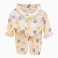 thumbnail image 1 of CAUYDY Child Girl Clothes Sleepers for Kids 5T 6T 7T 8T 9T 10T Long Sleeved Shirt and Pants 2PCS Cute Fall Winter Set Girls Pajamas Sizes 5-6 Years,Purple, 1 of 7