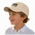 thumbnail image 1 of CAUYDY Children Boy Baseball Cap for Baby Toddler Boys Summer Cap Sun Protection Dinosaur 5T 6T 7T 8T Kids Boy Trucker Hats (Sizes 3-8 Years,P05-Beige), 1 of 9
