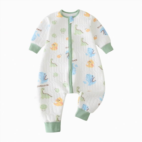 CAUYDY Gift for Newborn Baby Boy Bodysuit 0-3M 6-9M 12-18M Preemie Clothes Long Sleeve Sleepers Infant Boys Romper Fall Winter Toddler Pajamas Light Blue for Sizes 3-4 Years