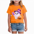 thumbnail image 1 of CAUYDY Girls Boys Halloween Shirt Funny Halloween Tshirt Graphic Tee Kids Spooky Season Fall Outfit,5-6 Y, 1 of 8
