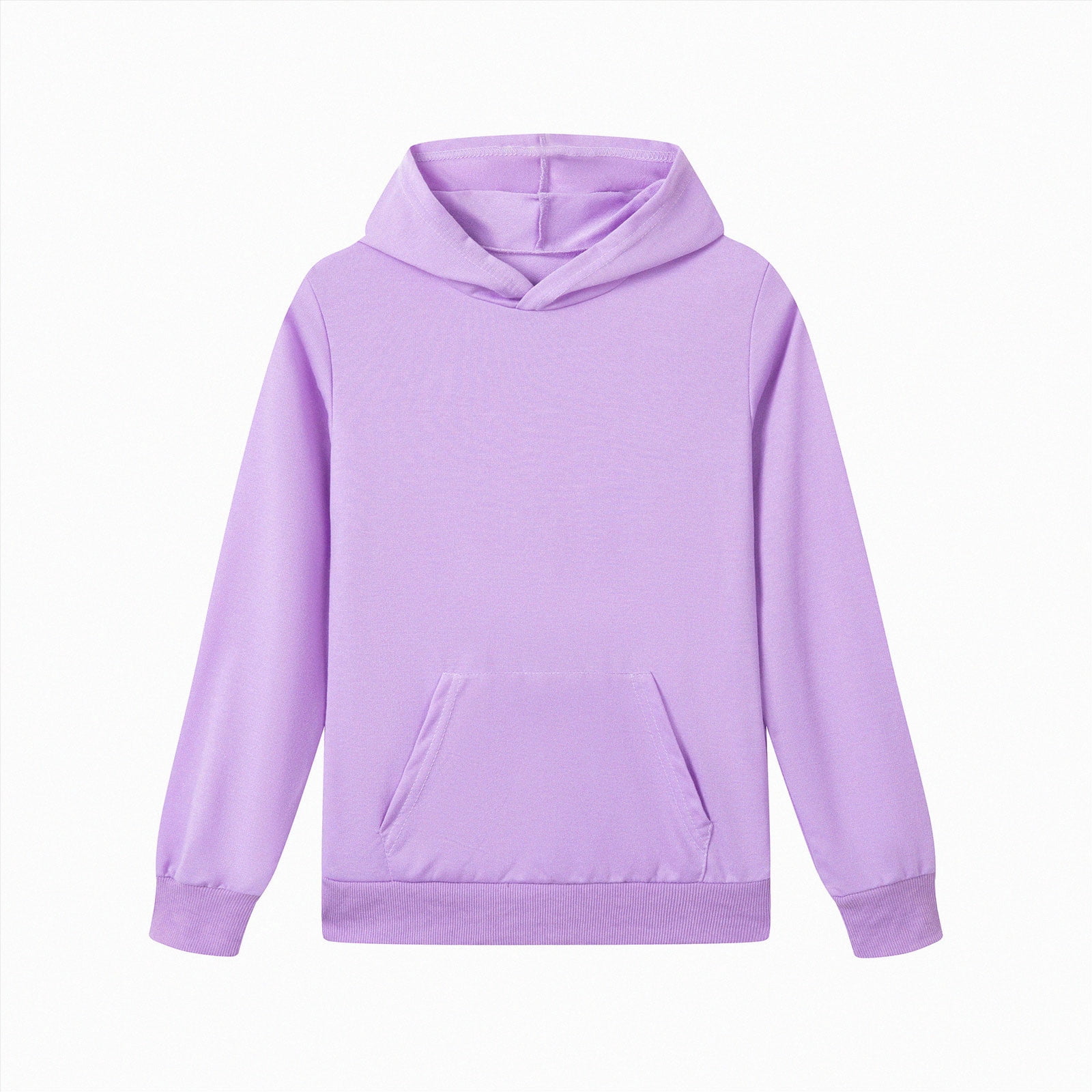 CAUYDY Girls Oversized Hoodies Fleece Pullover Solid Color Basic ...