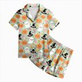 thumbnail image 1 of CAUYDY Halloween Pajamas Kids Girls Pajamas 2-Piece Pjs Set Kids Short Sleeved and Shorts Jammies Casual Wear Girls' Sleepwear Lounge Clothes Light Green Sizes 6-7 Years, 1 of 7