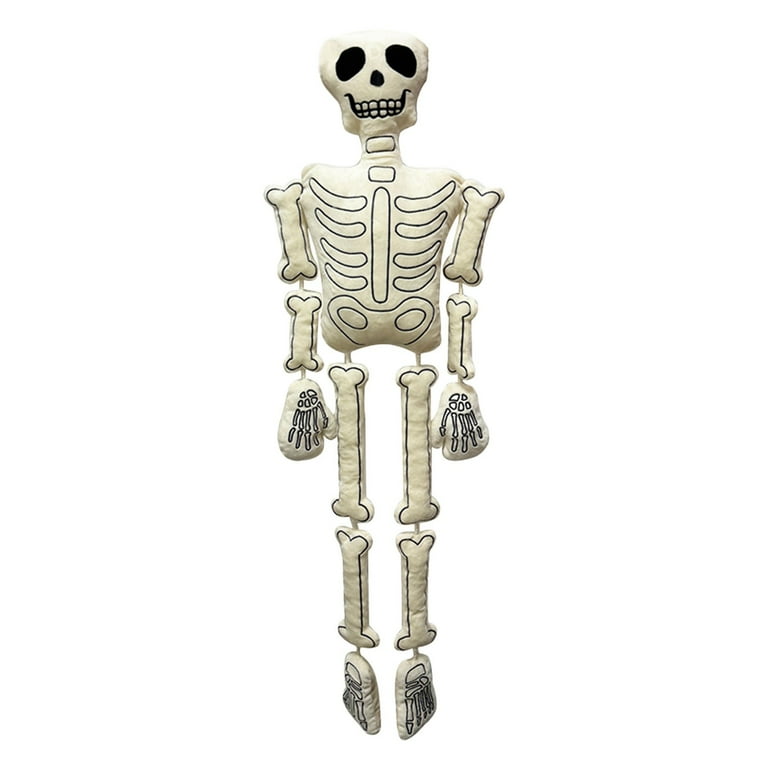 CAUYDY Halloween Plush Skeleton 43 Inch Skeleton Doll Halloween Skeleton Life Size Realistic Full Body Decor Plush Walmart