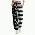 thumbnail image 1 of CAUYDY Halloween Sweatpants for Women Barrel High Waisted Cinch Bottom Sporty Active Joggers Pants Baggy Bottoms with Pocket(Black,XXL), 1 of 7