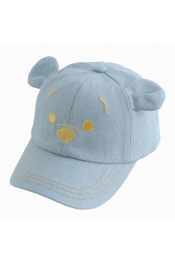 Infant Baby Boys Girl Baseball Hat Embroidery Cartoon Animal Pattern Sunhat Kids Peaked Cap Toddler Outdoor Cap(L101-Light Blue,3-8 Y)