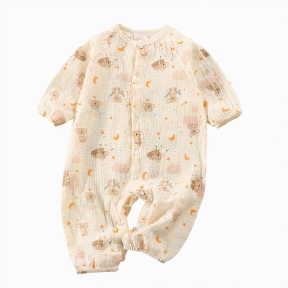 CAUYDY Infant Boy Jumpsuit 0-3M 6-9M 12-18M Preemie One-Pieces for Girl Newborn Long Sleeved Sleepwear Baby Fall Winter Pjs Sizes 6-12 Months,Purple