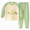 thumbnail image 1 of CAUYDY Infant Girls Sleepers Baby Pajamas Toddler Clothing 12M 18M 24M Fall Winter Long Sleeved Top and Pants Soft Set Newborn Outfits for Girl Sizes 12-18 Months,Green, 1 of 9
