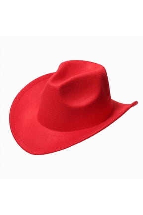 Kid Boys Cattleman Cowboy Hats 6-8 Years Girls Fall Cowgirl Hat for 1-5T Toddler Baby 9-14 Youth Sun Protection Summer Beach Hat Sizes 4-10 Years,Red