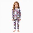 thumbnail image 1 of CAUYDY Kids Halloween Skeleton Pajamas Sleepwear Toddler Girls Boys Skull Halloween Pjs Sets,4-5 Y, 1 of 9