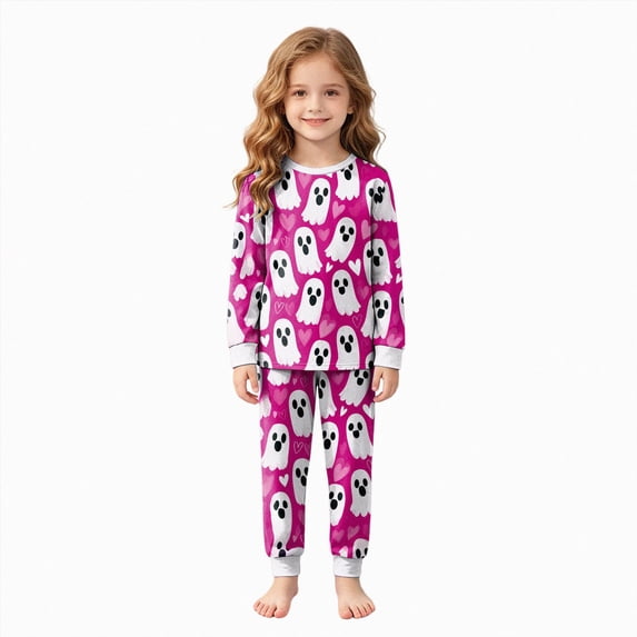 CAUYDY Kids Pajamas for Boys Girl Pumpkin Print Sleepwear Toddler Clothes Pumpkin Outfit Halloween Pajamas Pjs Sleepwear,2-3 Y