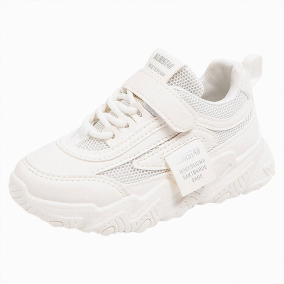 CAUYDY Lightweight Sneakers for Girls Kid Winter Back to School Athletic Running Shoes White Sizes 10