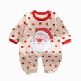 thumbnail image 1 of CAUYDY Newborn Boy Going Home Outfit Baby Sleepers 3 6 9 Months 1T 2T Preemie Clothing Long Sleeved Romper Infant Boys Pajamas Fall Winter Bodysuit Watermelon Red for Sizes 6-9 Months, 1 of 4