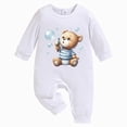 thumbnail image 1 of CAUYDY Newborn Boy Picture Outfit Baby Clothes Preemie Long Sleeve Bodysuit Fall Winter Infant Boys Pajamas Toddler Sleepers 6 9 12 18 Months Beige for Sizes 9-12 Months, 1 of 6