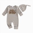 thumbnail image 1 of CAUYDY Newborn Gift for Baby Boy 0 3 6 9 Months 1T 2T Preemie Girl Romper Infant Long Sleeve Sleepers Fall Winter Pajamas Clothes Sizes 0-3 Months,Khaki, 1 of 6