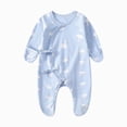 thumbnail image 1 of CAUYDY Newborn Girl Pajamas Baby Long Sleeve Clothes for Boy Infant Soft Jumpsuit Fall Winter Preemie One-Pieces 0 3 6 9 12 18 24 Months Sizes 1-3 Months,Light Pink, 1 of 4