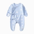 thumbnail image 1 of CAUYDY Newborn Girl Picture Outfit Baby Sleepers 6 9 12 18 Months Preemie Clothing Long Sleeved Romper Fall Winter Infant Girls Pajamas Toddler Bodysuit Sizes 1-3 Months,Light Pink, 1 of 4