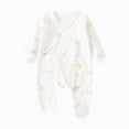 thumbnail image 1 of CAUYDY Newborn Girls Romper Baby Clothing Preemie Long Sleeved Bodysuit 0 3 6 9 12 18 24 Months Fall Winter Infant Girl Pajamas Toddler Sleepers Sizes 0-1 Months,Dark Blue, 1 of 4