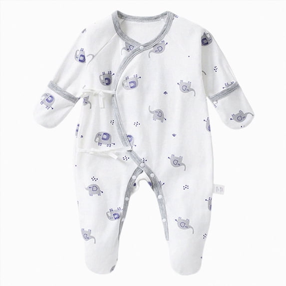 CAUYDY Preemie Boy Coming Home Outfits Baby Clothing Fall Winter Newborn Long Sleeve Sleepers Infant Boys Cute Romper Bodysuit 0 3 6 9 12 18 24 Months Dark Gray for Sizes Newborn