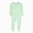 thumbnail image 1 of CAUYDY Preemie Boys Clothes Baby Sleepers 0-3M 6-9M 12-18M Newborn Long Sleeve Bodysuit Fall Winter Infant Boy Pajamas Toddler Jumpsuit Light Green for Sizes 3-6 Months, 1 of 9