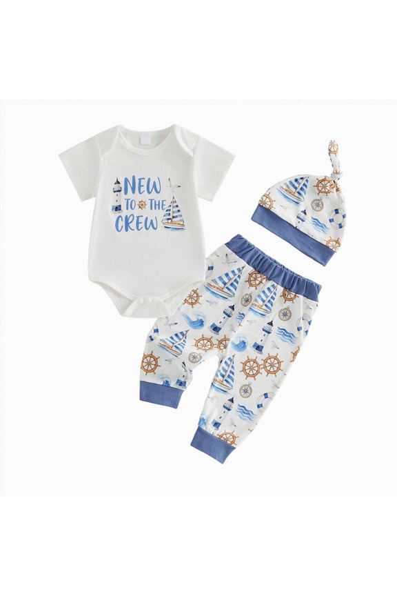 Preemie Boys Going Home Outfit Toddler Boy Short Sleeve Bodysuit Set Baby Fall Winter Clothing Infant Romper 3 6 9 12 18 24 Months Sizes 0-3 Months,Blue