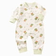 thumbnail image 1 of CAUYDY Preemie Boys Pajamas Baby Clothes Fall Winter Newborn Long Sleeve Bodysuit Infant Boy Romper Toddler One-Pieces 0 3 6 9 Months 1T 2T Light Green for Sizes 3-6 Months, 1 of 7