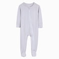 thumbnail image 1 of CAUYDY Preemie Boys Sleepers Baby Clothing Fall Winter Newborn Long Sleeve Romper Infant Boy Soft Pajamas Toddler Loungewear 0 3 6 9 Months 1T 2T Grey for Sizes 12-18 Months, 1 of 4