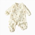 thumbnail image 1 of CAUYDY Preemie Girls Bodysuit Fall Winter Newborn Romper for Boys Baby Long Sleeve Sleepers Unisex Infant Pajamas 3-6M 9-12M 18-24M Sizes 12-18 Months,Dark Purple, 1 of 6