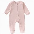 thumbnail image 1 of CAUYDY Preemie Pajamas for Girls Newborn Fall Winter Clothes 3 6 9 12 18 24 Months Baby Long Sleeved Jumpsuit for Boys Infant Cute One-Pieces Sizes 6-9 Years,Pink, 1 of 9