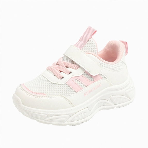 CAUYDY School Girls Lightweight Shoes Kids Breathable Adorable Running Sneakers Gifts for Children Red Sizes 11