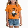 thumbnail image 1 of CAUYDY Toddler Baby Girl Boy Halloween T-Shirt Short Sleeve Tops Pumpkin Tee Clothes(Orange,1-2 Y), 1 of 5