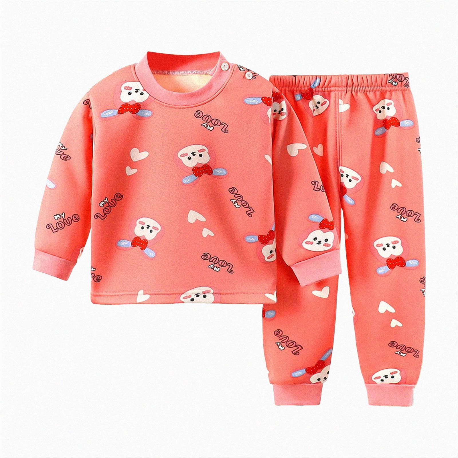 CAUYDY Toddler Baby Girl Fall Outfit Cute Pattern Print Long Sleeve ...