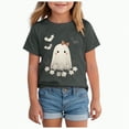 thumbnail image 1 of CAUYDY Toddler Baby Girls Boys Halloween Shirts Ghost Pumpkin Graphic T-Shirt Kids Short Sleeve Tee Tops(Dark Gray,5-6 Y), 1 of 5