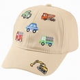 thumbnail image 1 of CAUYDY Toddler Boy Baseball Hat Soft & Lightweight Kids Boys Hat Cute Printed Baby Ball Cap for Boys 2T 3T 4T 5T 6T (Sizes 3-8 Years,P05-Khaki), 1 of 7