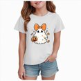 thumbnail image 1 of CAUYDY Toddler Boys Girls Halloween Shirt Pumpkin T-Shirt Kids Halloween Short Sleeve Cute Graphic Tee Top for Kids,5-6 Y, 1 of 7