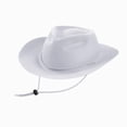thumbnail image 1 of CAUYDY Toddler Boys Girls Wide Brim Cowboy Hat Unisex Western Ranch Sun Hat for Kids Outdoor Play Youth Cowgirl Hats Gift for Children Sizes 4-10 Years,White, 1 of 5