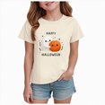 thumbnail image 1 of CAUYDY Toddler Girl Boy Fall Shirt Kids Halloween Shirt Cute Graphic Short Sleeve Tops Thankful Fall T-Shirt,11-12 Y, 1 of 6