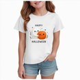 thumbnail image 1 of CAUYDY Toddler Girl Boy Fall Shirt Kids Halloween Shirt Cute Graphic Short Sleeve Tops Thankful Fall T-Shirt,5-6 Y, 1 of 6