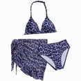 thumbnail image 1 of CAUYDY Toddler Girl Swimsuit 2Pcs Set Baby Bikini Bathing Suit Ruffle Swimwear with Cover Ups Pool Beach Clothes for Kid Girls 3T 4T 5T 6T 7T Summer Swimwear (Sizes 7-8 Years,H03-Blue), 1 of 6