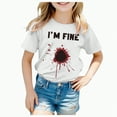 thumbnail image 1 of CAUYDY Toddler Halloween Shirt Baby Boy Girl Cute Ghost Tshirt Pumpkin Short Sleeve Tee Top Kids Spooky Season Fall Outfit(White,3-4 Y), 1 of 5