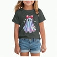 thumbnail image 1 of CAUYDY Toddler Halloween Shirt Baby Boys Girls Ghost Tshirt Short Sleeve Tee Tops Spooky Season Fall Clothes(Grey,4-5 Y), 1 of 5