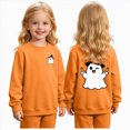 thumbnail image 1 of CAUYDY Toddler Halloween Sweatshirt Boys Girls Ghost Graphic T-Shirt Kids Crewneck Pullover Long Sleeve Sweater Fall Clothes,, 1 of 9