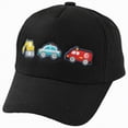 thumbnail image 1 of CAUYDY Trucks Hats for Kid Boy 5T 6T 7T Adjustable Embroidered Cotton Toddler 2T 3T 4T Baby Boy Baseball Cap (Sizes 3-8 Years,P05-Black), 1 of 7