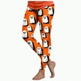 thumbnail image 1 of CAUYDY Women's Brushed Christmas Halloween Ankle Length Seasonal Printed Leggings(Orange,XXL), 1 of 7