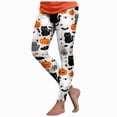 thumbnail image 1 of CAUYDY Women's Brushed Christmas Halloween Ankle Length Seasonal Printed Leggings(White,XXL), 1 of 7