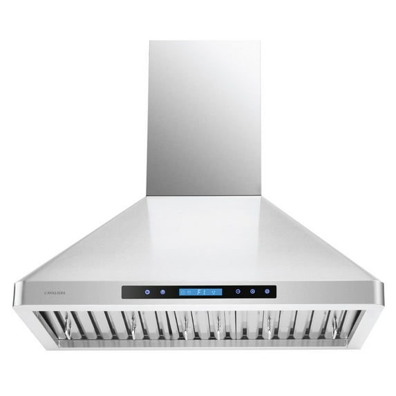 CAVALIERE 30" Inch Range Hood in Brushed Stainless Steel 900 CFM- LED Lighting- LED Lighting- AP238-PS29-30