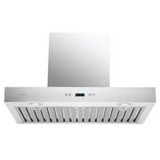 CAVALIERE 30 Inch Range Hood in Brushed Stainless Steel 900 CFM- LED Lighting- SV218Z-30