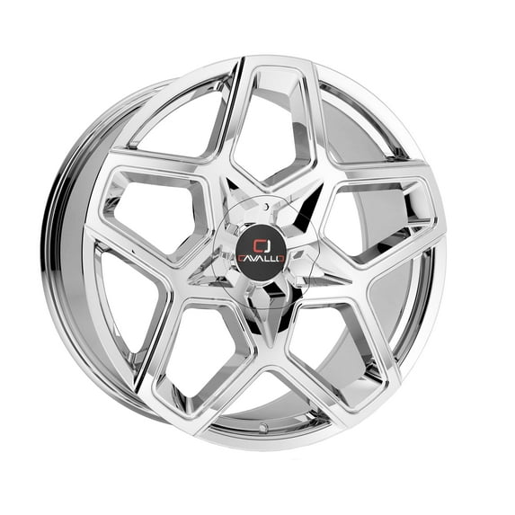 CAVALLO CLV-25 22X8.5 5X110 +38ET 74.1CB CHROME WHEEL