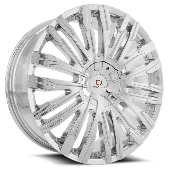 CAVALLO CLV-28 22X9.5 5X115 +15ET 74.1CB NANO CHROME WHEEL