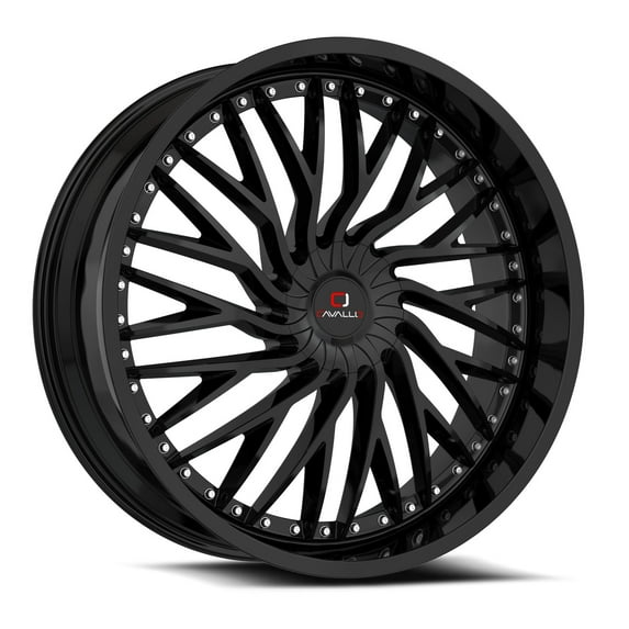 CAVALLO CLV-43 26X9.5 BLANK +18ET CB GLOSS BLACK WHEEL